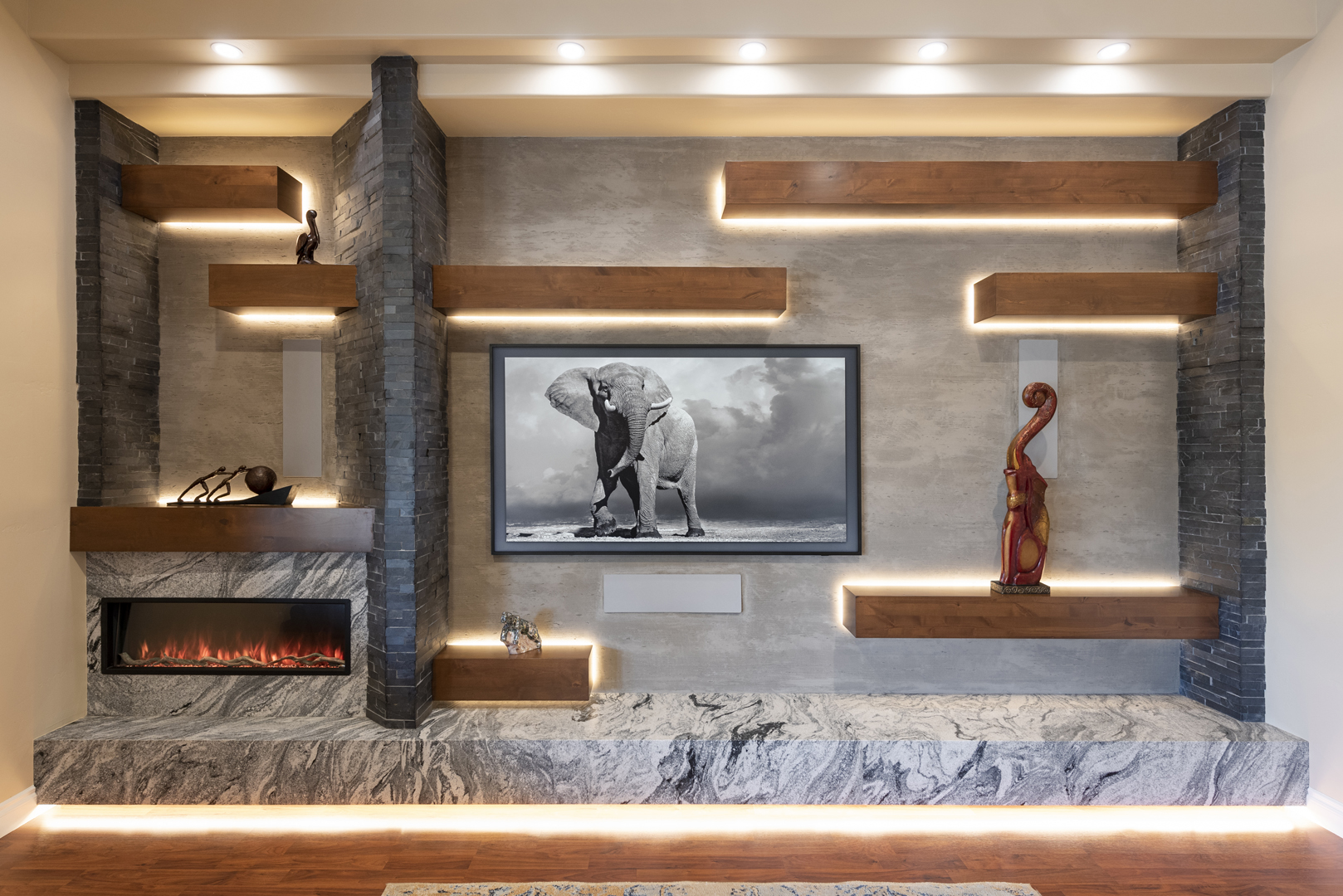 Custom media wall