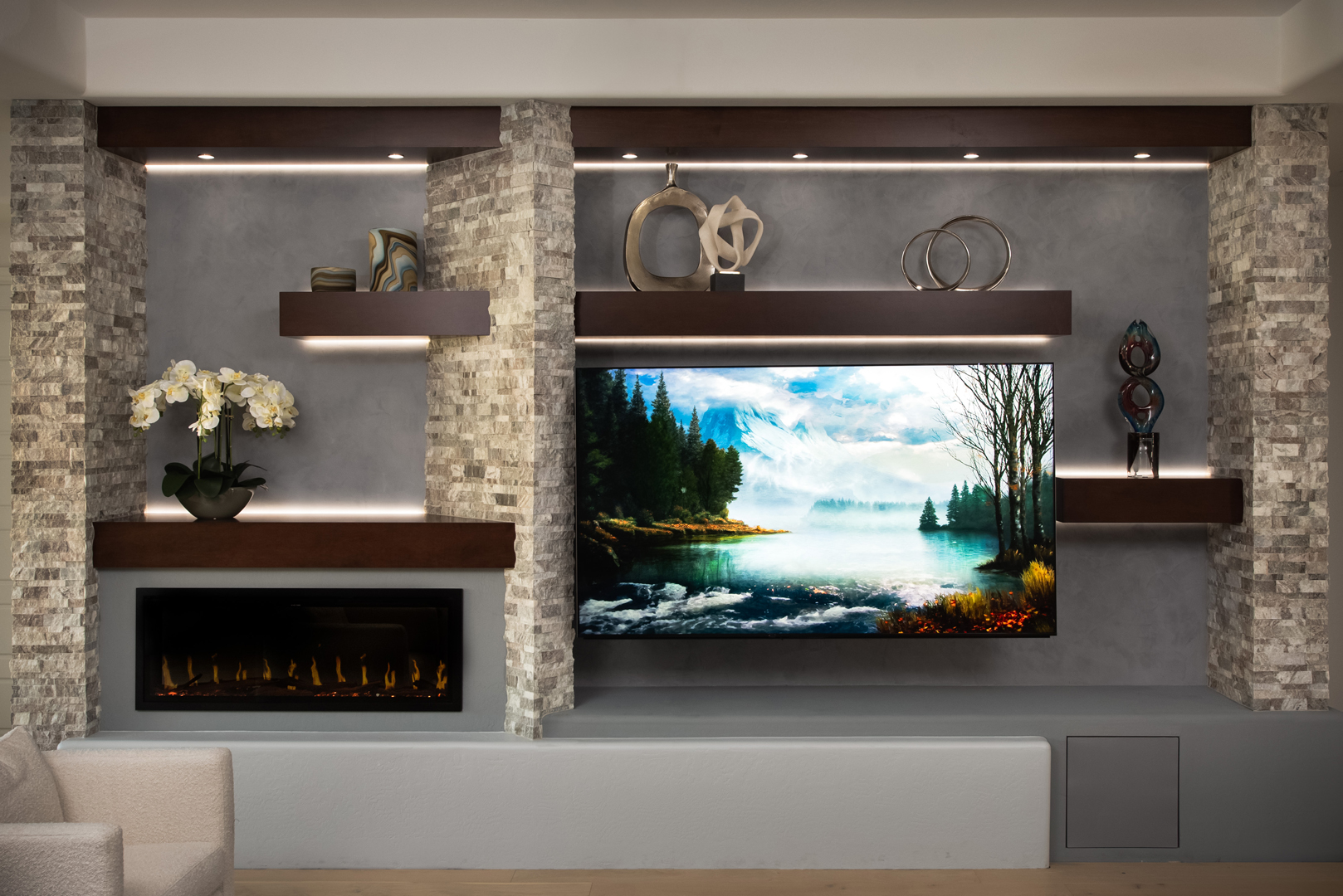 Custom media wall