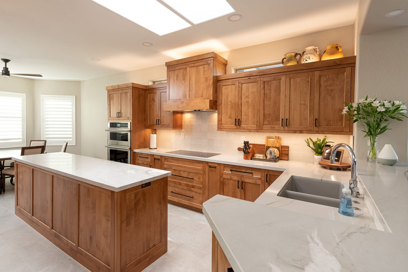Alder Kitchen, Media Wall & Baths, finished project