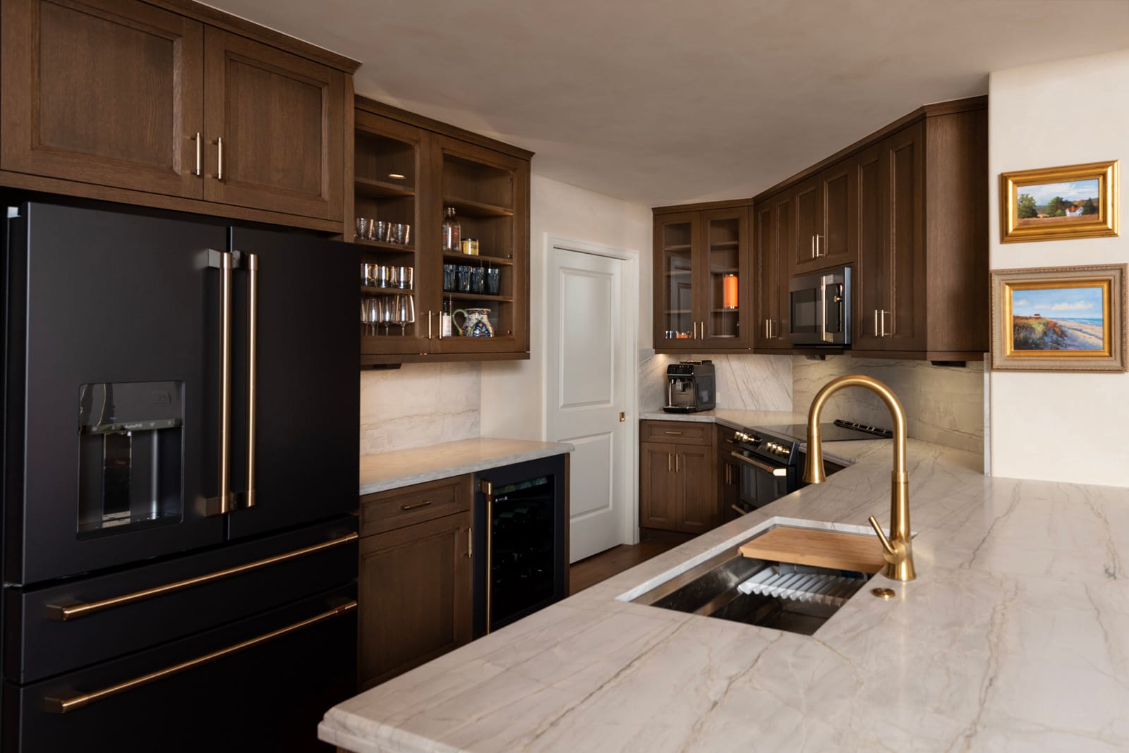 Espresso & Brass Kitchen + Bath Renovation, finished project