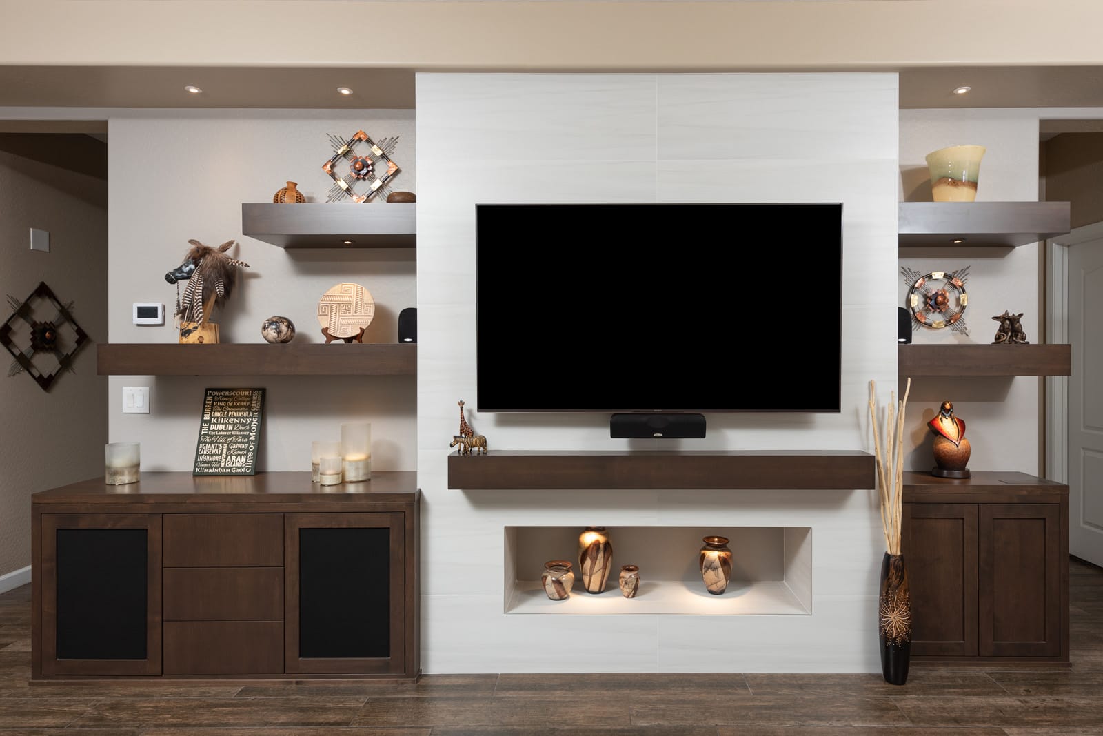 Modern Media Wall, finished project