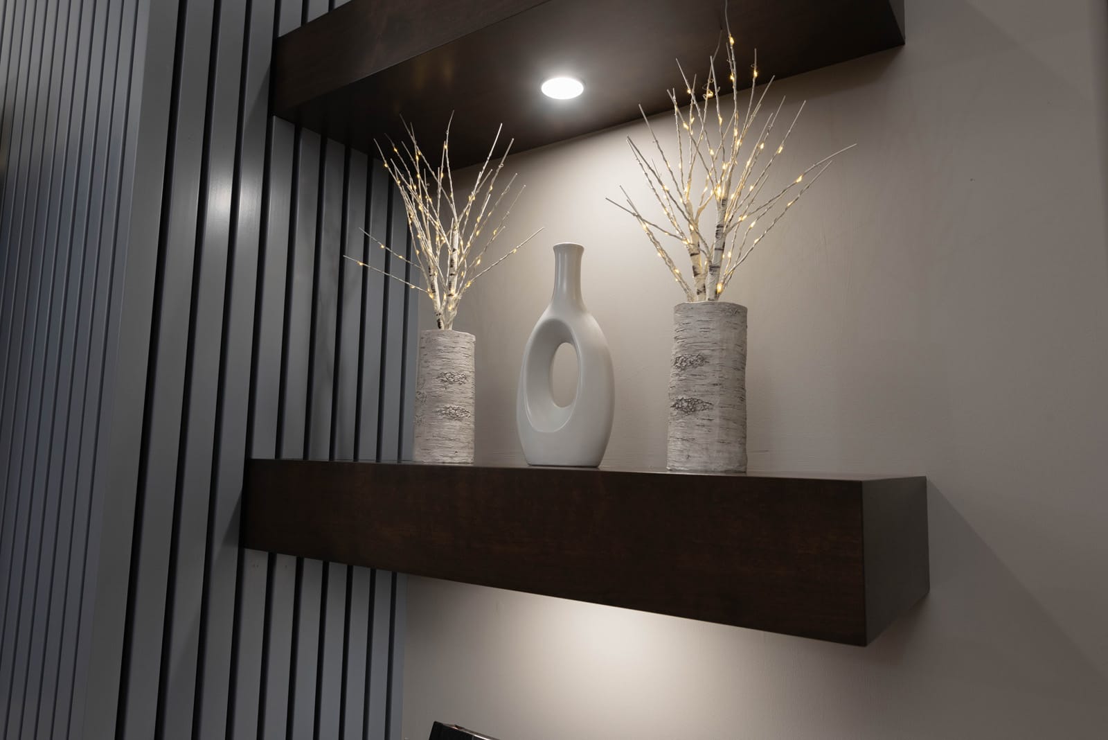 Fluted Media Wall with Linear Fireplace in Buckeye, AZ, after photo 5