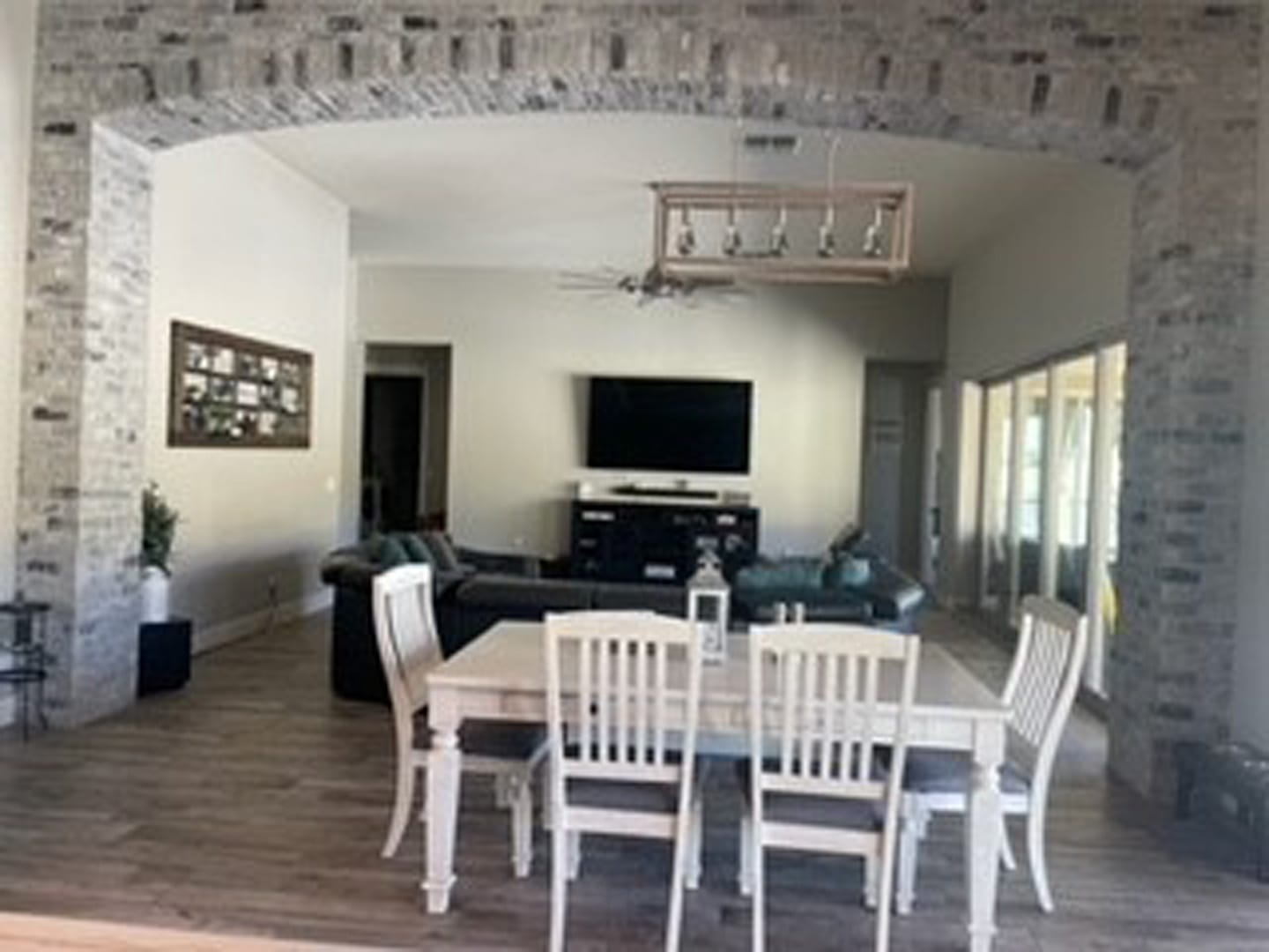 Fluted Media Wall with Linear Fireplace in Buckeye, AZ, before photo 2