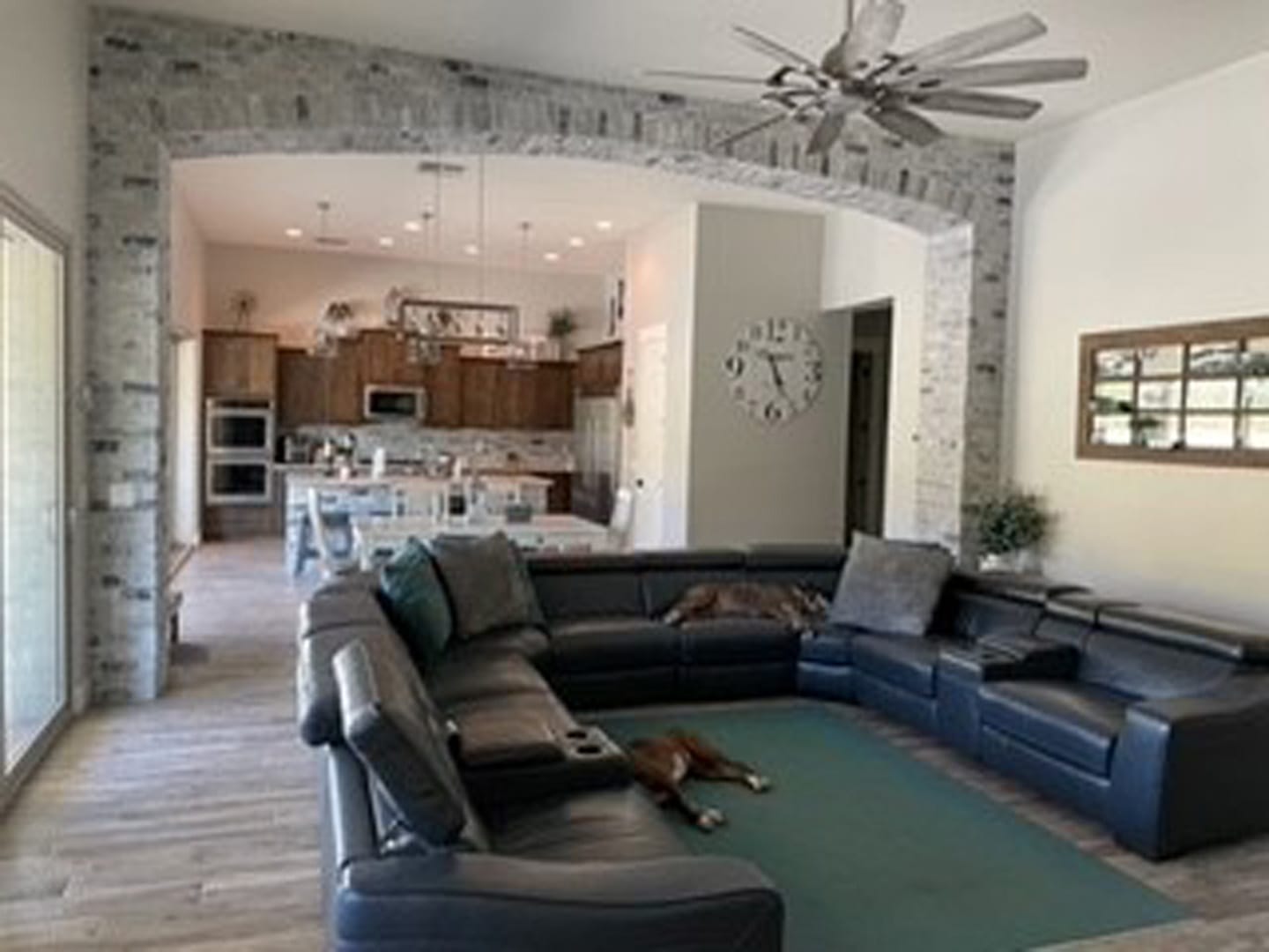 Fluted Media Wall with Linear Fireplace in Buckeye, AZ, before photo 3