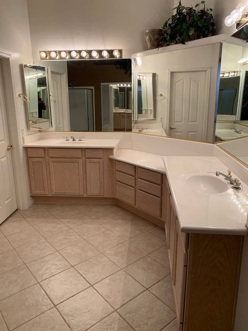 Kitchen, Fireplace & Master Bath Retreat in Surprise, AZ, Master Bath, before photo 1
