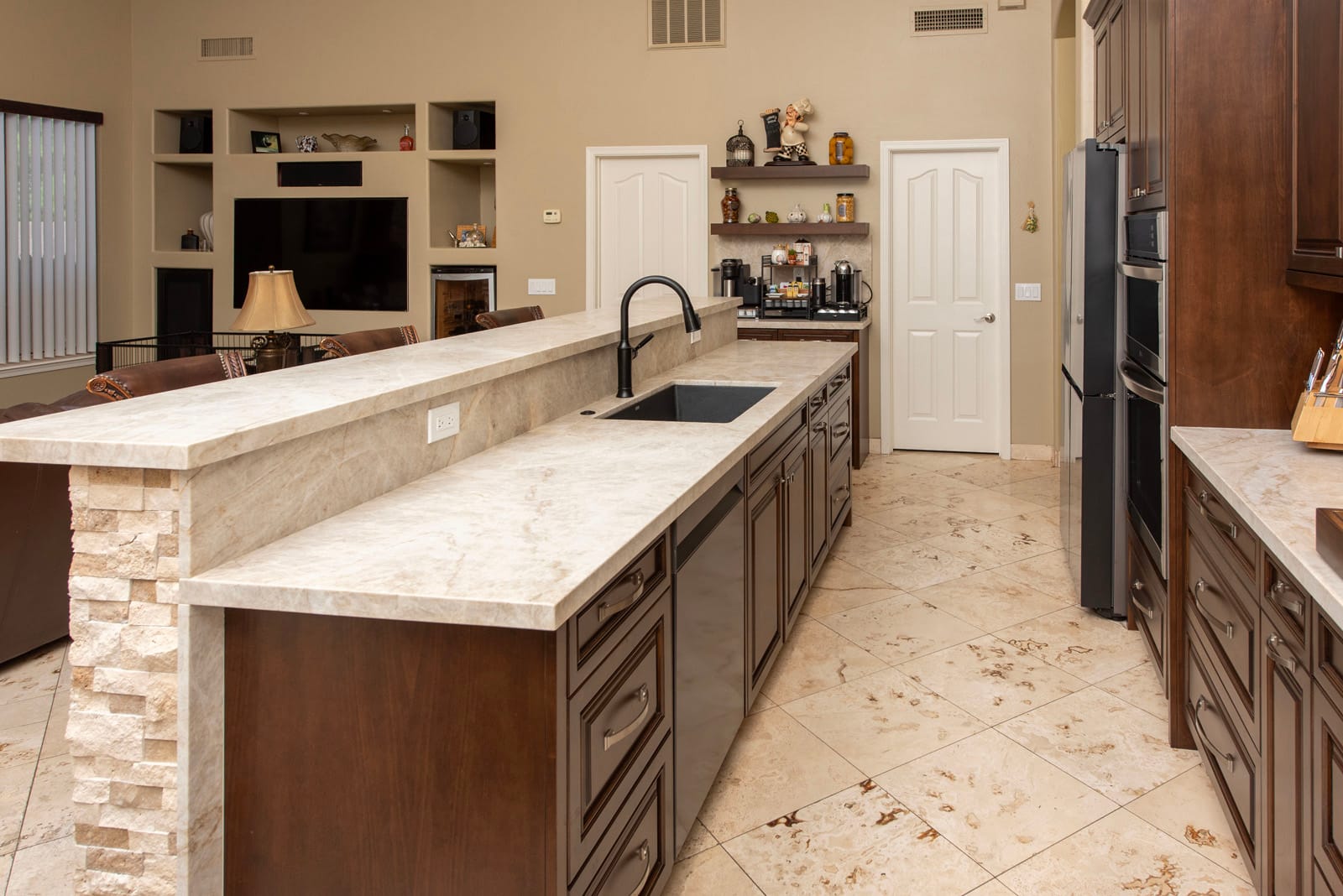 Kitchen, Fireplace & Master Bath Retreat in Surprise, AZ, Kitchen & Fireplace, after photo 6