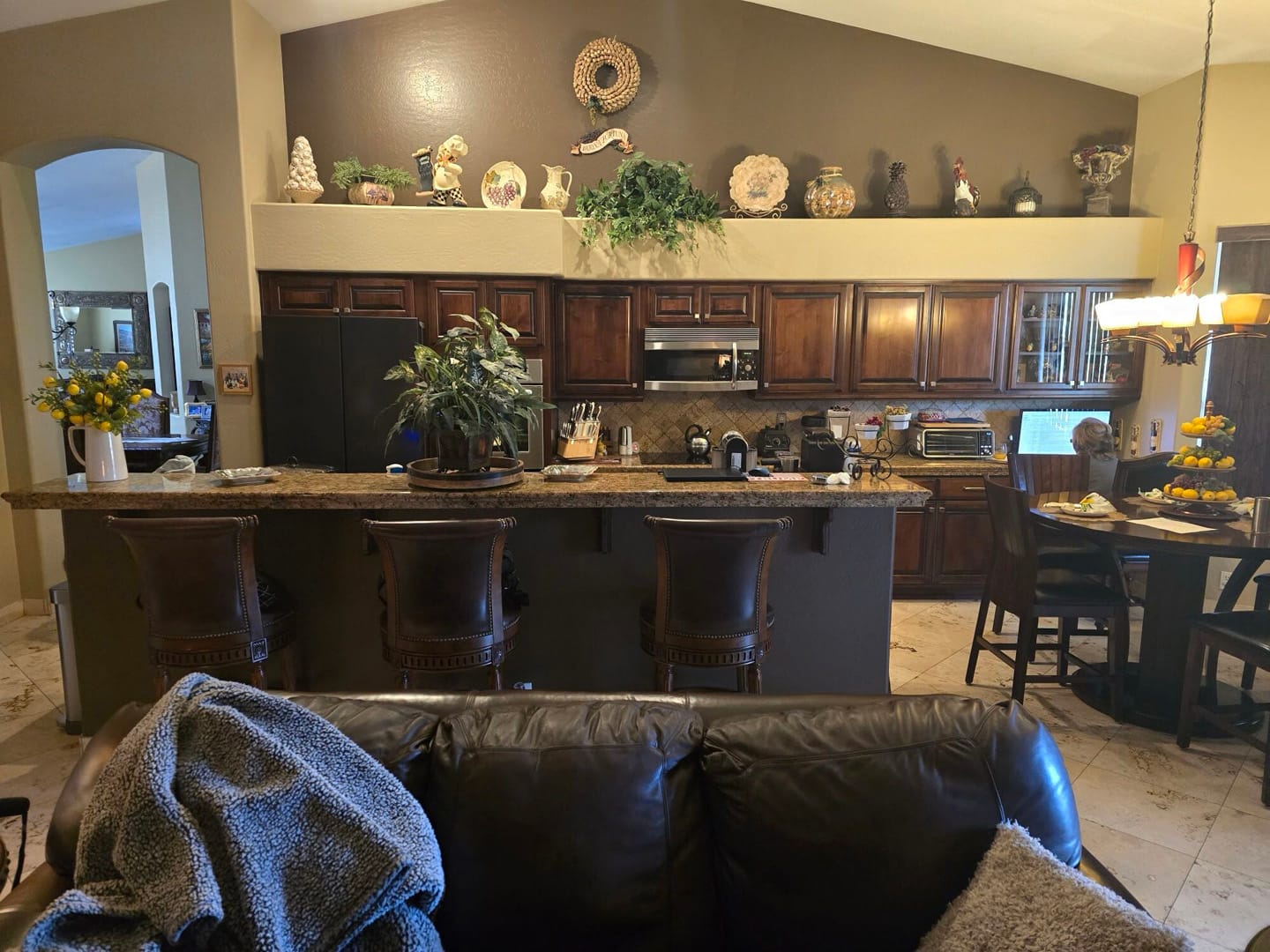 Kitchen, Fireplace & Master Bath Retreat in Surprise, AZ, Kitchen & Fireplace, before photo 2
