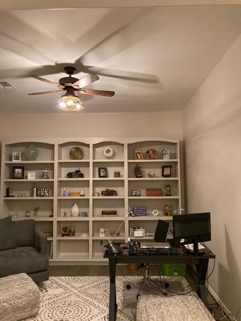 Media Wall, Office & Beverage Center in Surprise, AZ, Den & Home Office, before photo 1