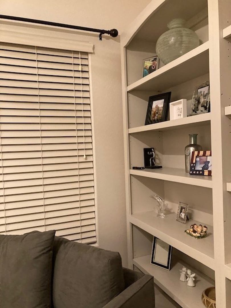 Media Wall, Office & Beverage Center in Surprise, AZ, Den & Home Office, before photo 3