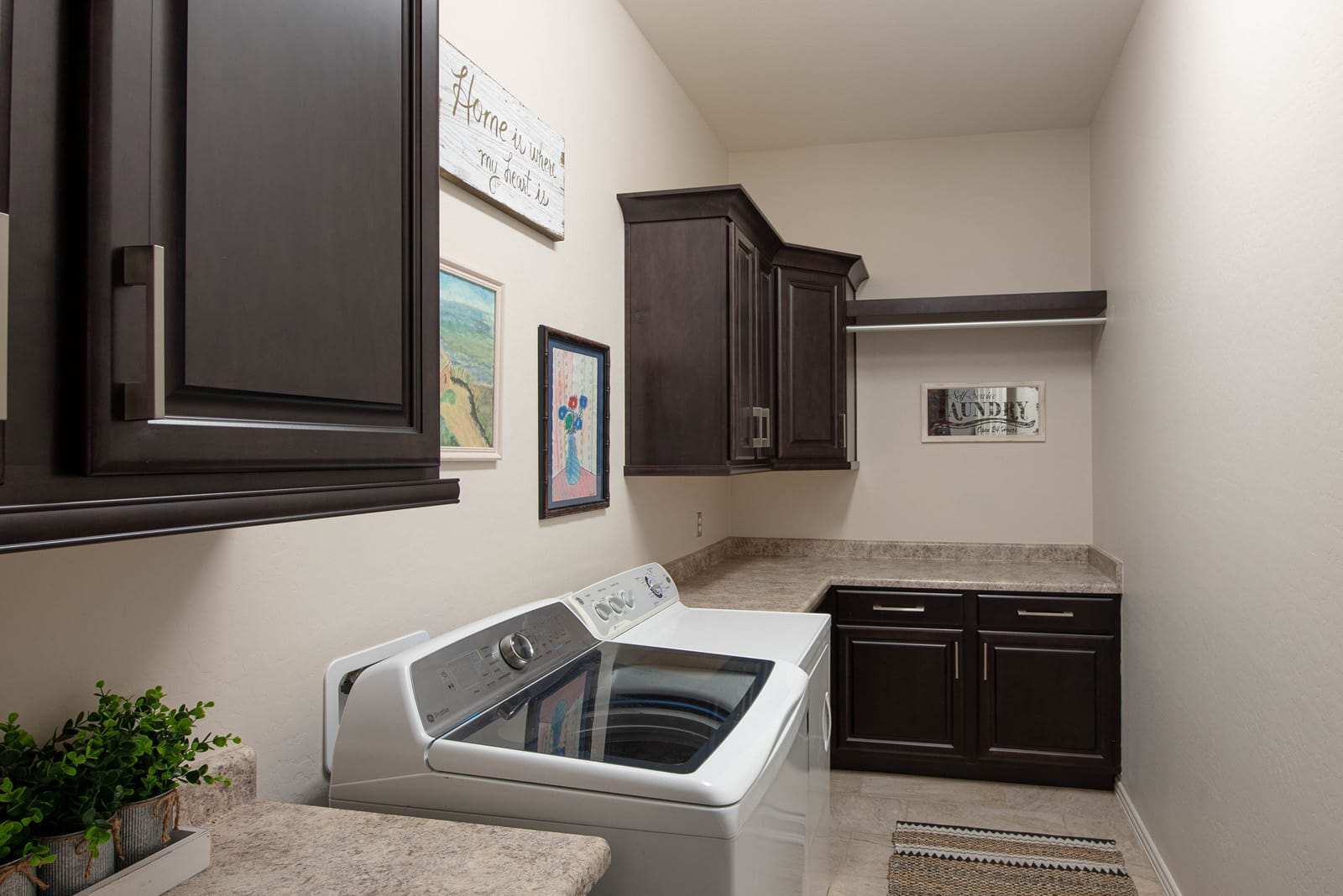 Media Wall, Office & Beverage Center in Surprise, AZ, Laundry Room, after photo 1