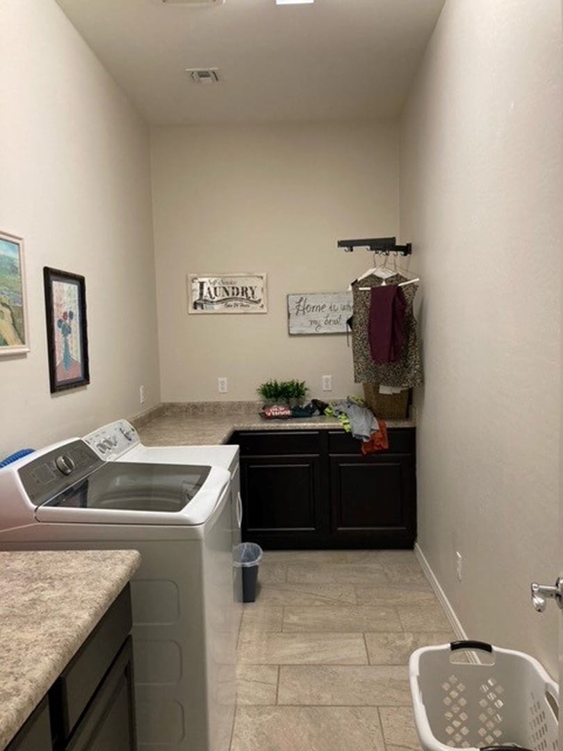 Media Wall, Office & Beverage Center in Surprise, AZ, Laundry Room, before photo 3