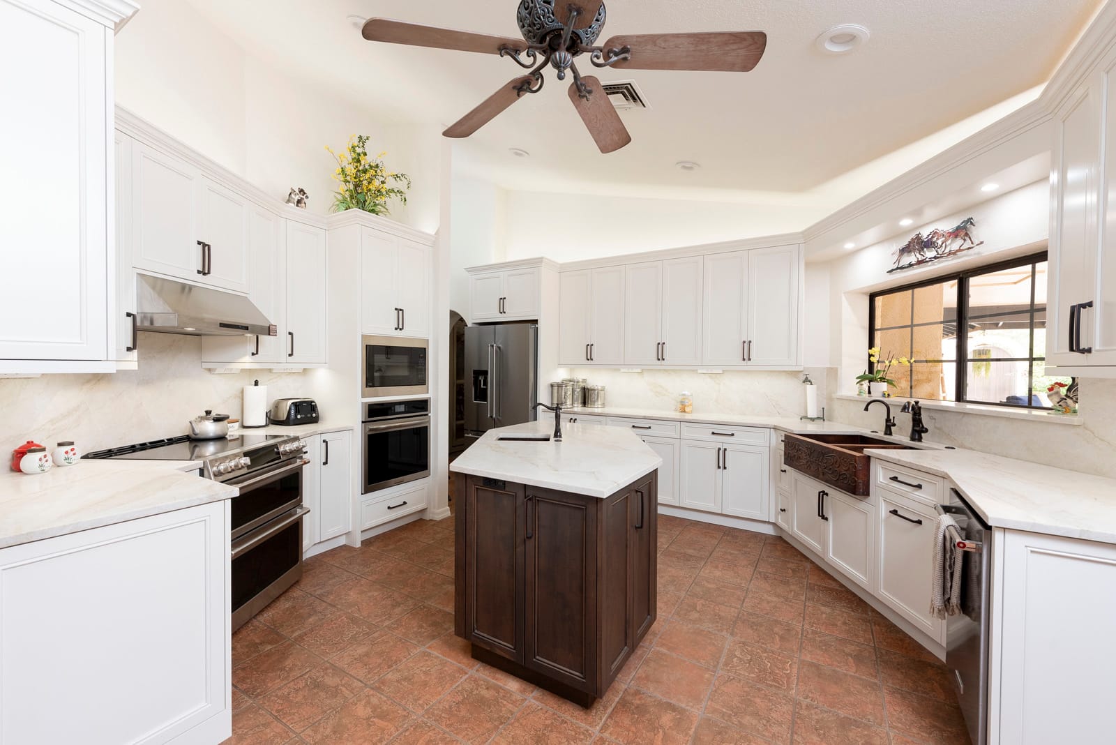 Bright White Kitchen with Custom Storage, finished project