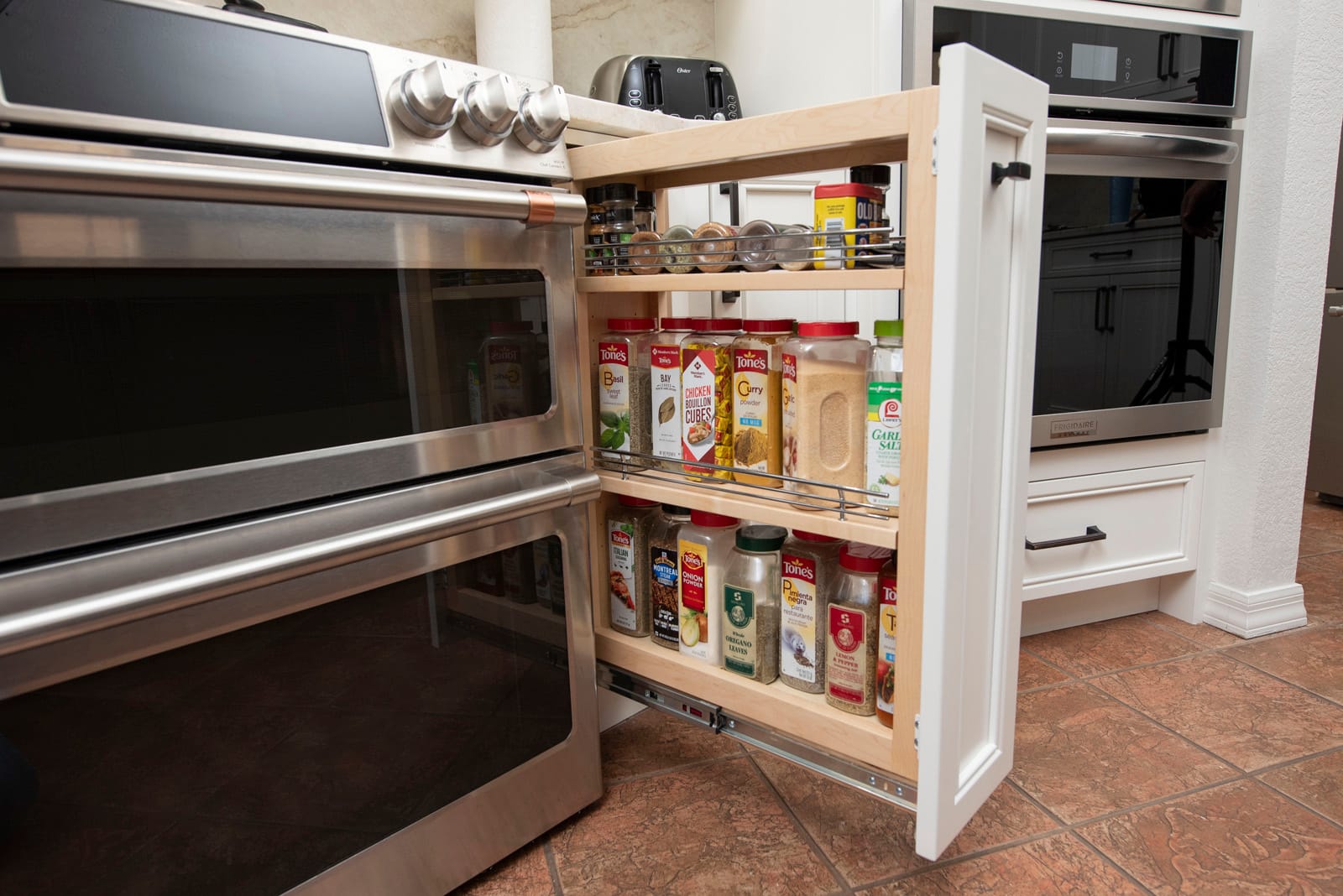 Bright White Kitchen with Custom Storage in Cave Creek, AZ, after photo 7