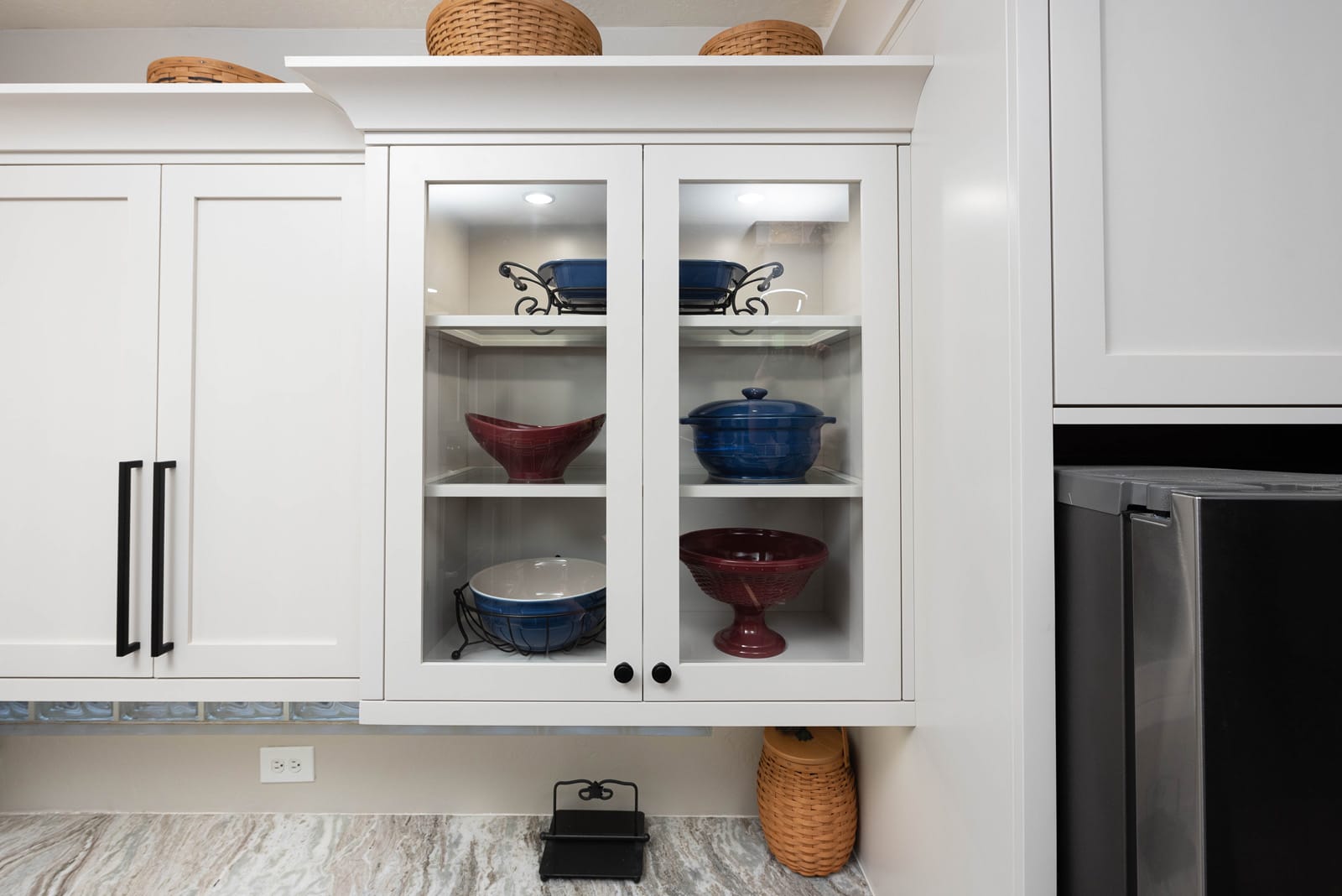 Custom White Kitchen & Monogram Hood in Goodyear, AZ, after photo 5