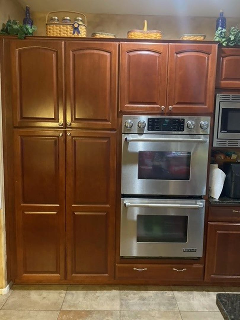 Custom White Kitchen & Monogram Hood in Goodyear, AZ, before photo 3