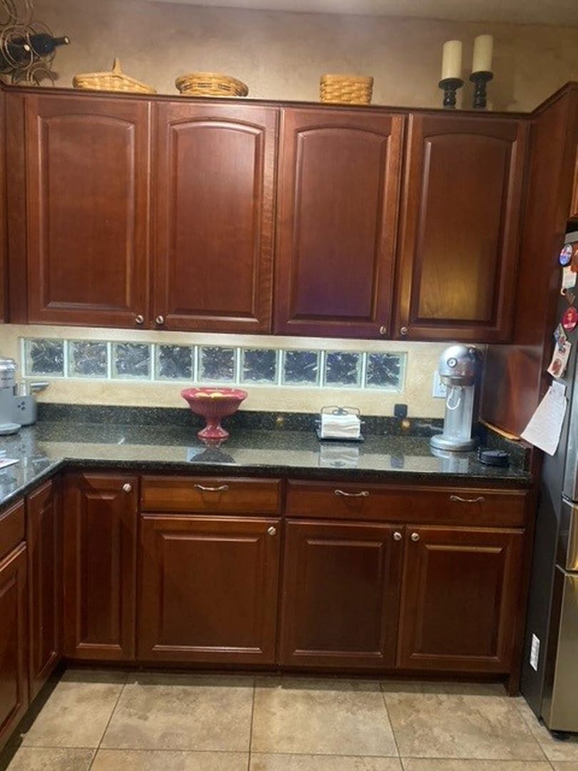 Custom White Kitchen & Monogram Hood in Goodyear, AZ, before photo 4