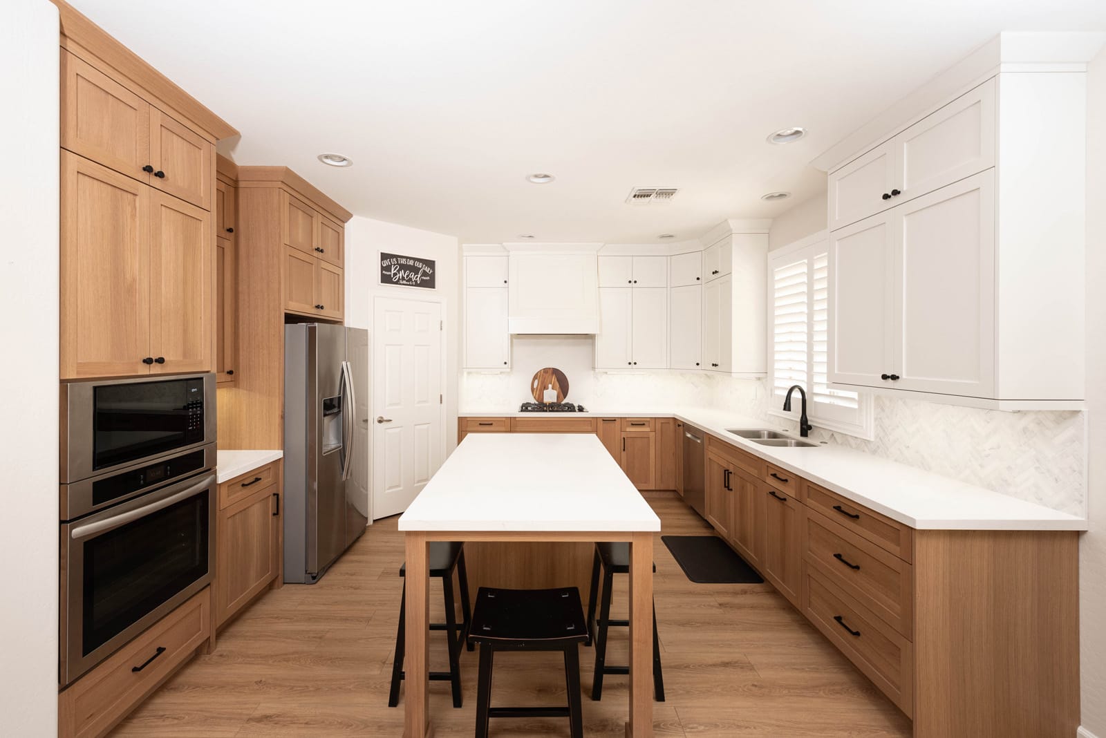 Shaker Maple Kitchen & Great Room Transformation, finished project