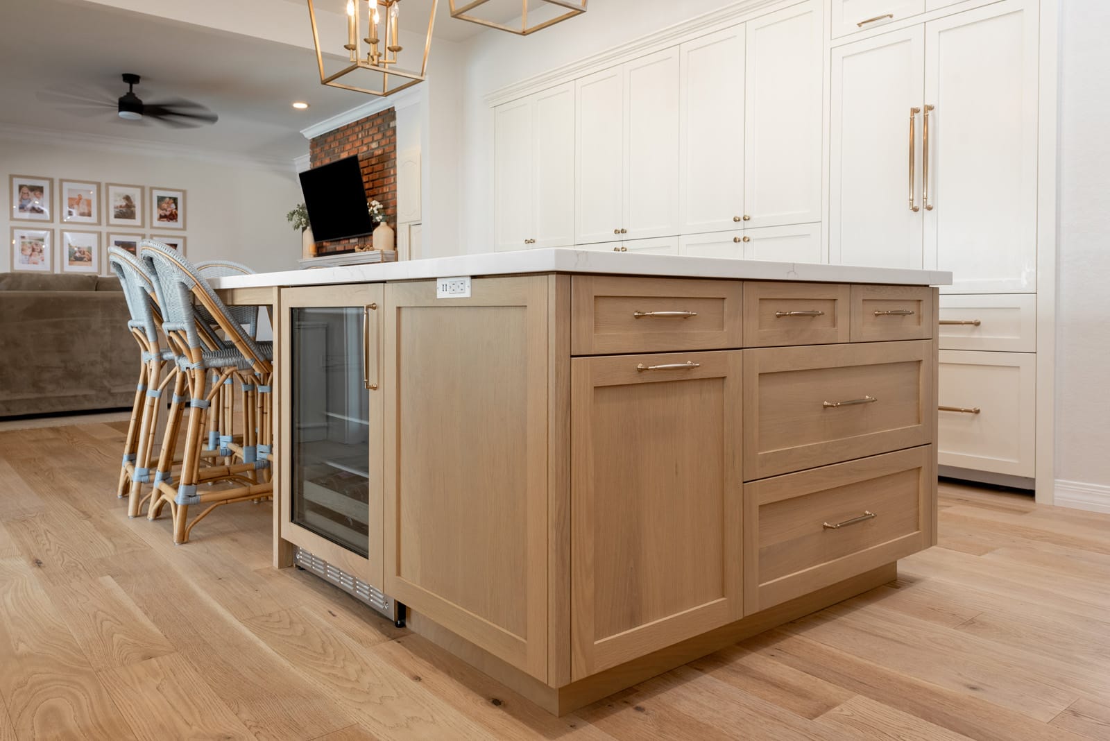 Two-Tone Chef’s Kitchen & Entertaining Island in Peoria, AZ, after photo 5