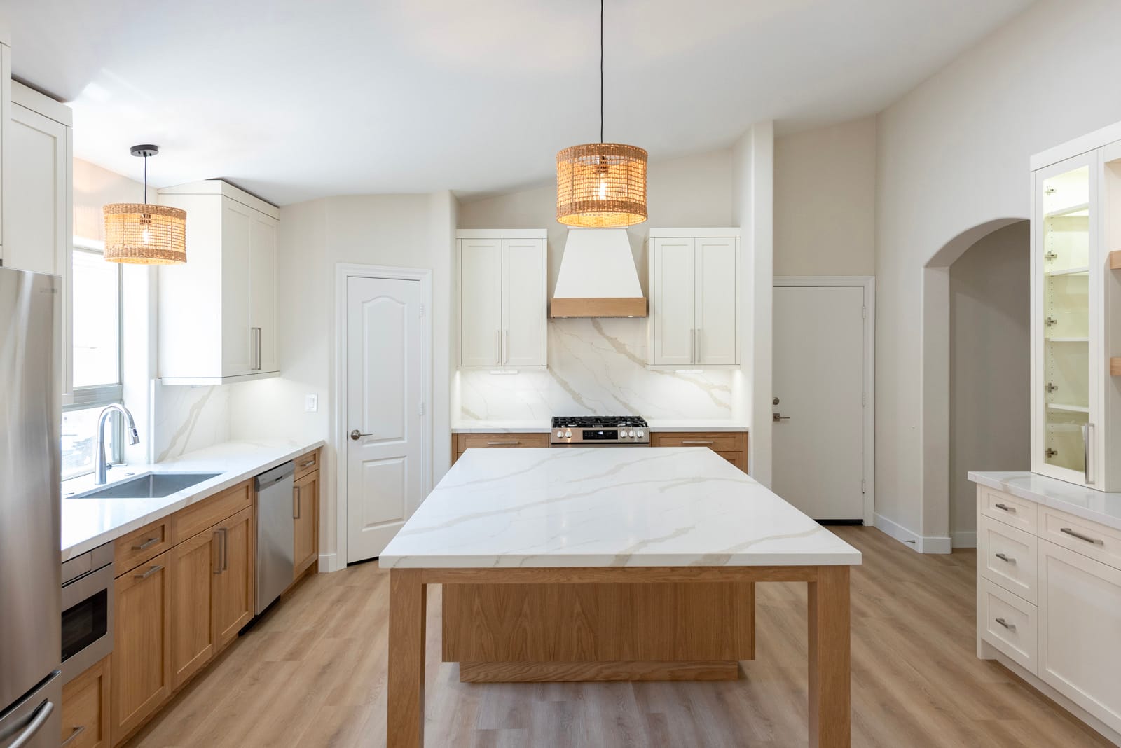 Modern White & Oak Remodel, finished project